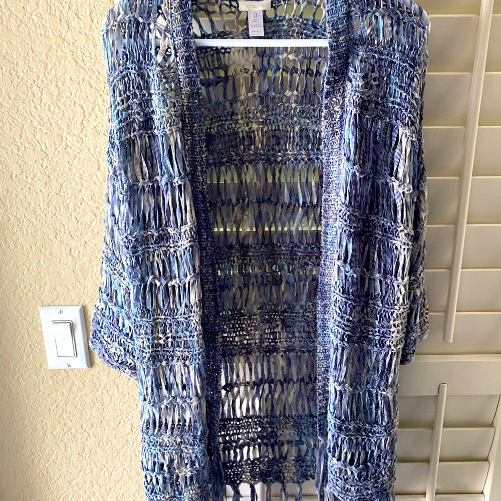 Chico’s ribbon style cardigan